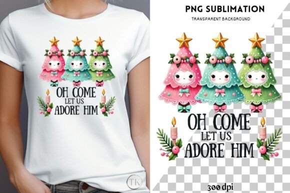 Oh Come Let Us Adore Him PNG Christian Graphics & Illustrations